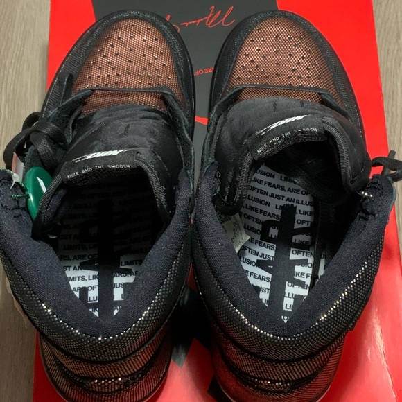 New Nike W Air Jordan 1 HI OG Fearless Metallic Rose Gold Size 7.5 & 8.5 Women - Picture 8 of 13